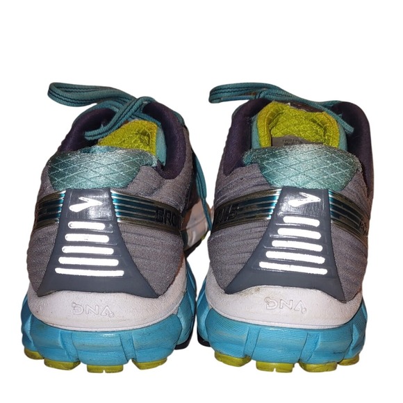 Brooks Ghost 9 Running Shoes Womens Sz 8 Athletic Sneakers Gray Teal 1202251B151 - Picture 4 of 7